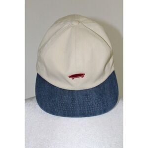 Vans Off The Wall Denim Skateboard Logo Baseball Cap‎ Dad Hat OS